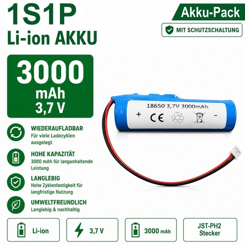 1s1p akku pack 3000 mah - 1s1p, akku-pack