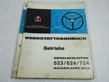 IHC 523 624 724 Getriebe Baggerlader 3654 Werkstatthandbuch Reparatur 1970