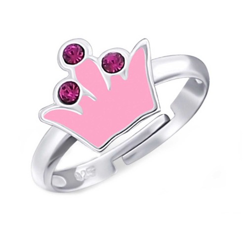Kinder ring pinke krone 925 - kinder,