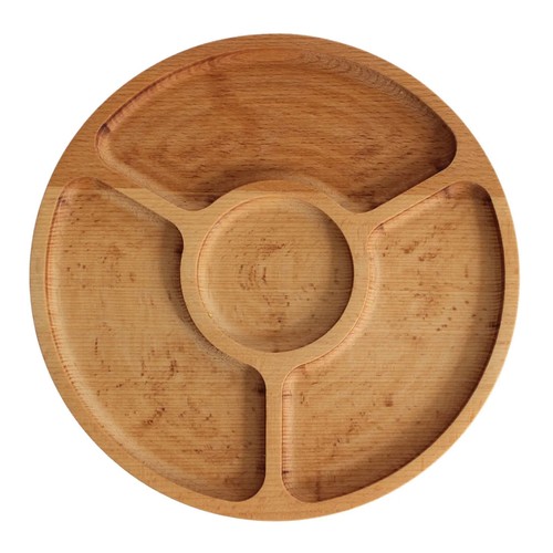 ø25cm servierplatte aus holz - Ø25cm,