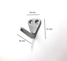 Garderobenhaken einfach Wandhaken Kleiderhaken Retro in chrom