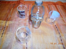 Glasflasche Totenkopf - 150ml