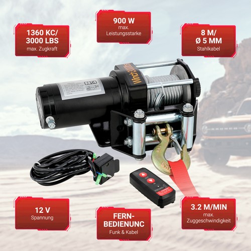 12v elektrische seilwinde - elektrische,