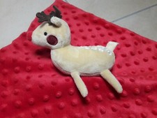 Hirsch Reh Rentier Elch Schmusetuch  Kuscheltuch primark early days wNeu rot