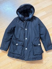 Org. WOOLRICH Polar Parka Herren Größe S Winterjacke Daunenjacke Schwarz TOP!