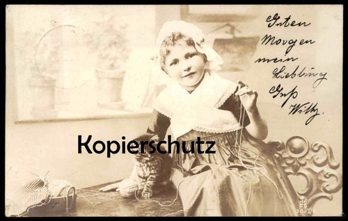 Alte postkarte mädchen - postkarte,