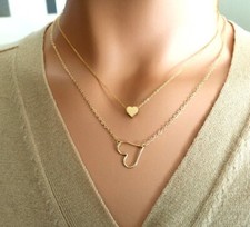 Damen Halskette Herz Gold