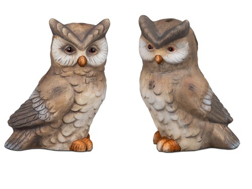 2er set dekofiguren - dekofiguren, eulen