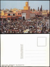 Postcard Marrakesch Place Djemaâ El Fna 1984