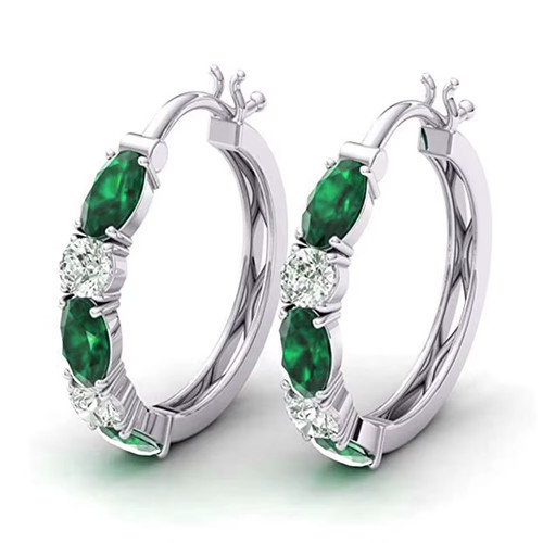 Creolen damen silber - 💎,