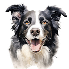 Border collie auto aufkleber - border,