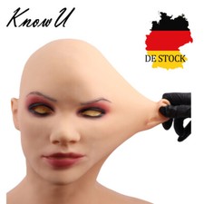 KnowU Silicone Female Headgear Skin For Halloween Cosplay Dance Masquerade Drag