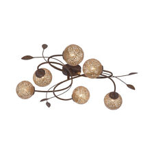 Deckenlampe gold braun G9 GRETA Florentiner Landhaus Modern Country rostfarbig