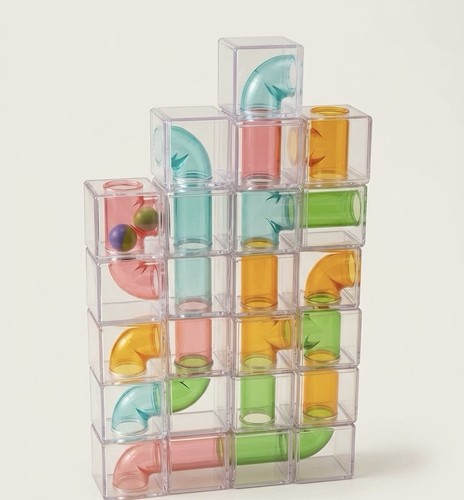 Kugelbahn teile transparent - kugelbahn, 24