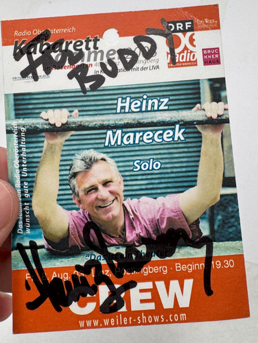 Heinz marecek autogramm crew - heinz,