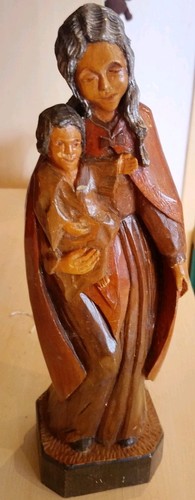 Handgeschnitzte maria mit kind - handgeschnitzte,