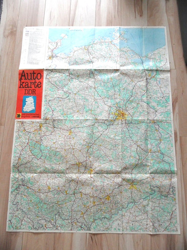 Autokarte ddr tourist 1985 - autokarte,