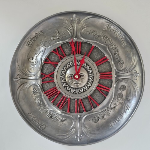 Unbekannt zinn wanduhr - zinn,