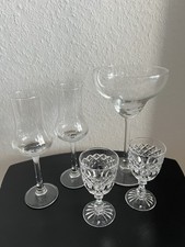 Verschiedene Gläser, Schnapsgläser, Cocktail Glas