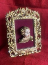 Engel Kopf Keramik Putte in