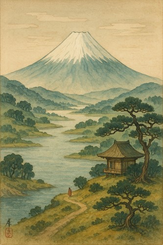 Japanisches gemälde - japanisches,