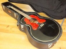 ** Epiphone J-180 Ebony mit K&K Pickup * Vintage / Relic 80s **