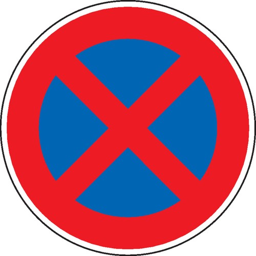 Schild verkehrszeichen - schild, i
