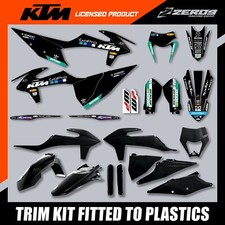 KTM MOTOCROSS MX GRAFIK UND KUNSTSTOFF KIT EXC EXCF 2020-2023 PROG SCHWARZ