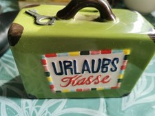 Tolle Spardose. Koffer. Urlaub. Mit Schlüssel