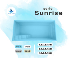 GFK Schwimmbecken Pool 6,3 x 3,2 x 1,5m, Hersteller, GFK Pool,