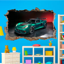 TUNING SPORT AUTO LOTUS WANDAUFKLEBER 3D KUNST WAND POSTER ABZIEHBILD BÜRO DEKOR VY6