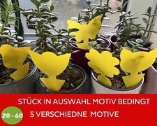 20-60 Stück Gelbsticker Wahl  Gelbtafel Falle Insektenfalle Trauermücken Kleber