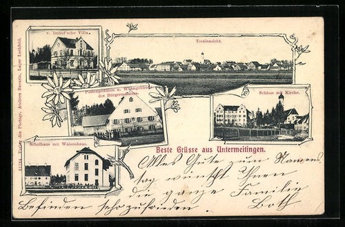 Untermeitingen ansichtskarte - untermeitingen,,