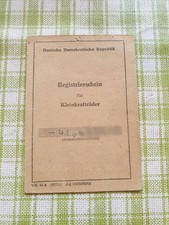 Papiere Registrierschein Simson S50 N  1975