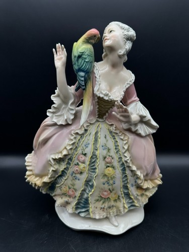 Ens porzellan figur dame - dame, mit