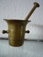 Mörser Bronze Messing mit Stößel Pistill 17,3 cm Mod. 5 antik 20/30er Ø 10,5 cm