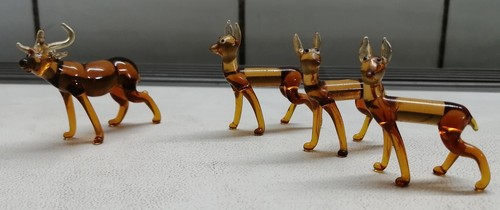 Mini glasfiguren hirsch - mini-, +
