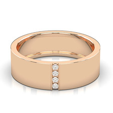 Ehering 0,08 Karat Rundschliff