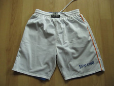 Spalding Mädchen Basketball Wende Sporthose Trikotshorts weiß-blau Gr. XS/S cool