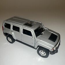 Welly Hummer H3 Silber No. 45320 Modellauto Spielzeug Modell Rückzugsantrieb