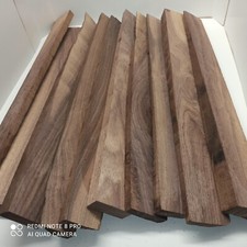 10 St. 6,5x60 cm amerikanischer Nussbaum Bretter Abschnitte Walnuss Bastelholz