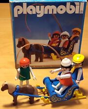 PLAYMOBIL system 3391++Ponyschlitten Schlittenfahrt++80er Jahre Rarität in OVP