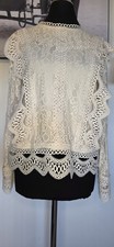 Vintage Spitzen Bluse Gr. M 38
