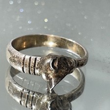 835 silber ring katzenkopf - ring,,