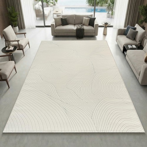 Teppich creme mit struktur - creme,
