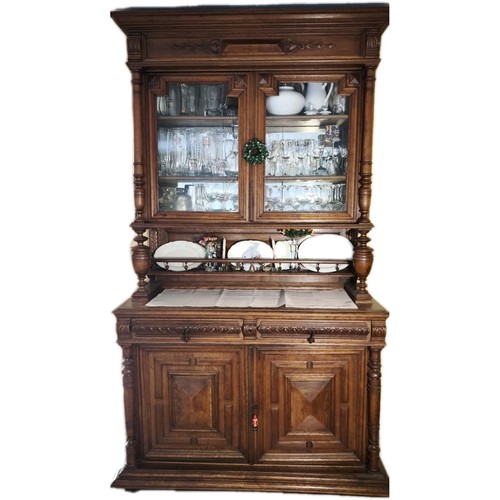 Antiker vitrinenschrank aus - antiker,