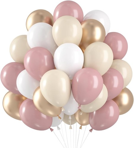 Luftballons set rosa beige - luftballons,