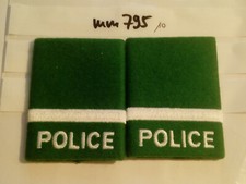 Polizei Schweiz Rangschlaufen grün Police (mm795)