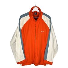 Nike Alpha Project Trainingsanzug Jacke Tracksuit Gr. M Orange Grau Weiß Vintage