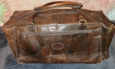 Alte Reisetasche Echtleder Vintage Schuchardt & Friese (1)